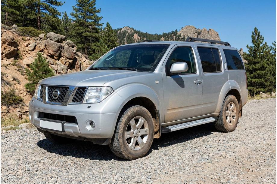 Nissan Pathfinder R51 2005–2014 Zijtreden Maya V2 (set van 2, aluminium) Image