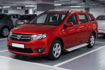 Renault Logan MCV 2013–2022 Zijtreden Maya V2 (set van 2, aluminium) foto 1