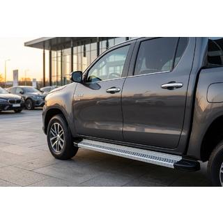 Zijtreden Maya V2 (set van 2, aluminium) Toyota Hilux 2015– foto 1