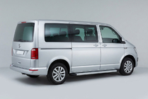 Volkswagen T6 2015–2024 Zijtreden Maya V2 (set van 2, aluminium) Korte wielbasis foto 1