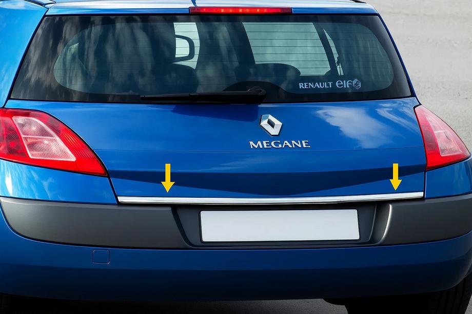 Renault Megane II 2004–2009 RVS kofferbakrand Foto 2