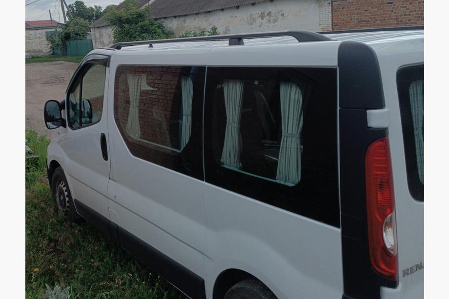 Renault Trafic 2001–2015 Zwarte dakrails Lang, gietijzeren voeten Foto 11