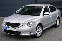 Skoda Octavia II A5 2006–2010 RVS spiegelkappen (set van 2) foto 1