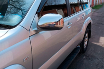 Toyota Land Cruiser Prado 120 2002–2009 RVS spiegelkappen (set van 2) foto 4