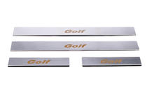 Volkswagen Golf 4 1997–2006 Carmos dorpellijsten (set 4 stuks, RVS) foto 4