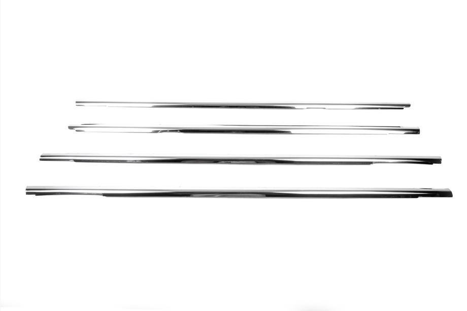 Volkswagen Jetta 2006–2011 Buiten raamomlijsting set (4-delig, RVS) Carmos - Turks staal Foto 3