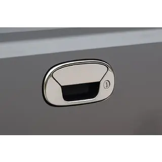 RVS cover voor achterdeurhendel Fiat Doblo I 2001–2005 foto 1