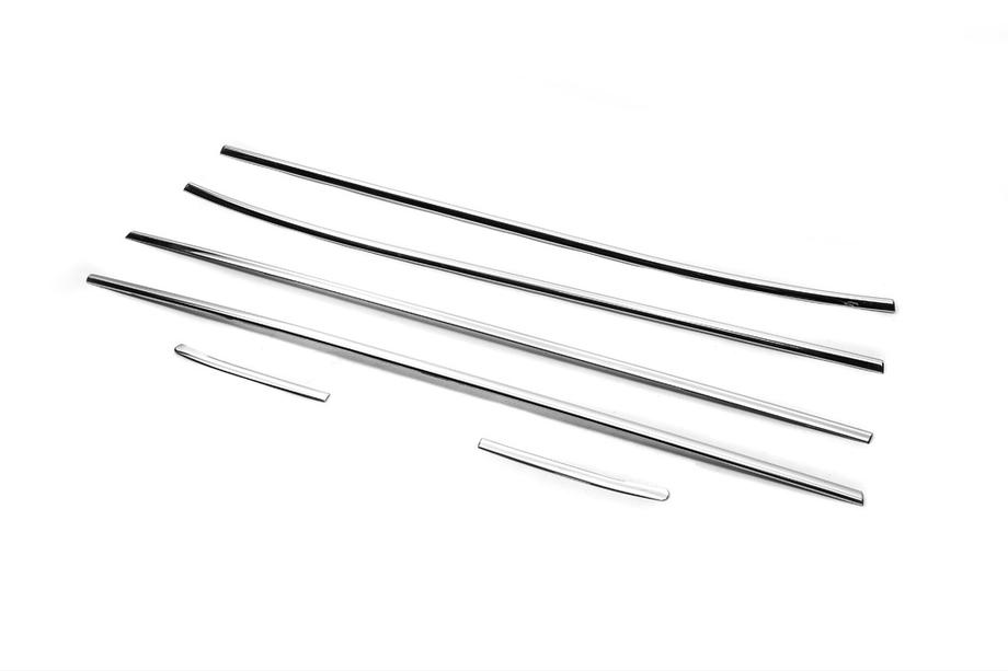 Hyundai Accent 2011–2017 Onderste raamstijllijsten (6 stuks, RVS) OmsaLine - Italiaans roestvrij staal Foto 3