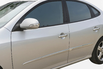 Hyundai Elantra (HD) 2006–2011 RVS deurgreep covers (4 stuks) OmsaLine - Italiaans roestvrij staal foto 1