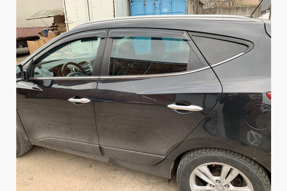 Hyundai IX-35 2010–2015 Onderste raamlijsten (6 st., RVS) Image