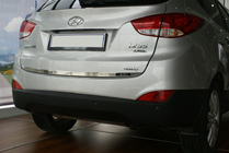Hyundai IX-35 2010–2015 RVS kofferbakrand OmsaLine - Italiaans roestvrij staal foto 1