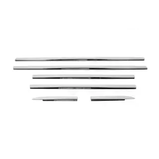 Buitenste raamomlijsting (6 stuks, RVS) Mercedes ML W163 1997–2005 foto 3