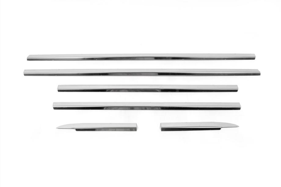 Mercedes ML W163 1997–2005 Buitenste raamomlijsting (6 stuks, RVS) OmsaLine - Italiaans roestvrij staal Foto 3