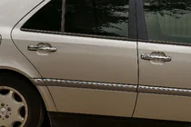 Mercedes C-klasse W202 1993–2001 Deurgreep covers (set 4 stuks, RVS) foto 2