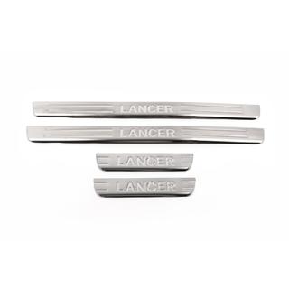 OmsaLine instaplijsten (set van 4, RVS) Mitsubishi Lancer 9 2004–2008 foto 4