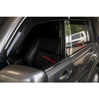 Raamomlijsting (4 stuks, RVS) Mitsubishi Pajero Wagon IV 2006–2021 foto 1