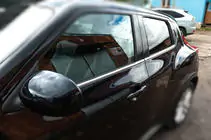 Nissan Juke 2010–2019 Raamomlijsting (4-delig, RVS) foto 2