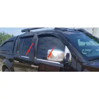 Buitenste raamlijstomlijsting RVS (set 4 stuks) Nissan Navara 2006–2015 foto 4
