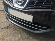 Nissan Qashqai 2010–2014 Sierstrips voor onderste grille (2 st., RVS) foto 6