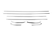 Opel Astra J 2009–2015 Onderste raamomlijsting set (Hatchback, 8-delig, RVS) foto 2