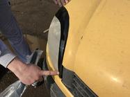 Renault Kangoo 1998–2008 Koplampwimpers (2 stuks, zwart ABS) (2003-2008) Hoogglans zwart foto 3