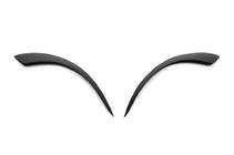 Renault Kangoo 1998–2008 Koplampwimpers (2 stuks, zwart ABS) (2003-2008) Hoogglans zwart foto 5