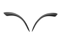 Renault Kangoo 1998–2008 Koplampwimpers (2 stuks, zwart ABS) (2003-2008) Hoogglans zwart foto 7