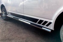 Volkswagen T5 Multivan 2003–2010 Sidebars (set van 2, RVS) foto 2