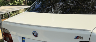BMW 5 Serie E39 1996–2003 Embleem opschrift M 80x30 mm (RVS) foto 3