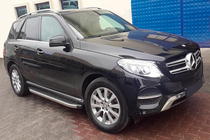 Mercedes GLE/ML-klasse W166 2011–2018 BlackLine zijsteps (2 stuks, aluminium) foto 1