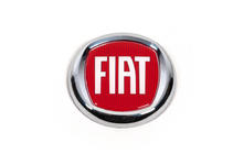 Fiat Embleem (rood V1, zelfklevend) 120 mm foto 1