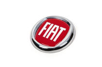 Fiat Embleem (rood V1, zelfklevend) 120 mm foto 2