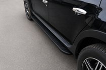 Renault Duster 2008–2017 Side steps Tayga Black (2 stuks, aluminium) foto 1