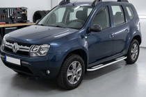 Dacia Duster 2008–2018 Tayga Grey V2 zijtreden (set van 2, aluminium) foto 2