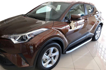 Toyota C-HR 2016–2023 Fullmond side steps (2 stuks, aluminium) foto 1