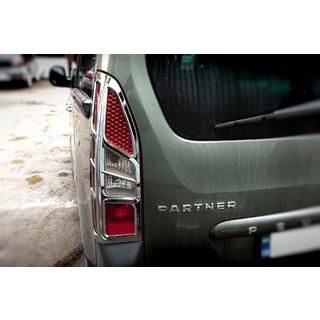Hoek-achterlichtcovers (set 2 stuks, kunststof) Citroen Berlingo 2008–2018 foto 2