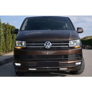 Frontbumper lipspoiler Sport 2-LED 2015-2018 (spuitklaar) Volkswagen T6 2015–2024 foto 2