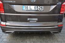 Volkswagen T6 2015–2024 AMG-style achterbumperlip (spuitklaar) foto 3