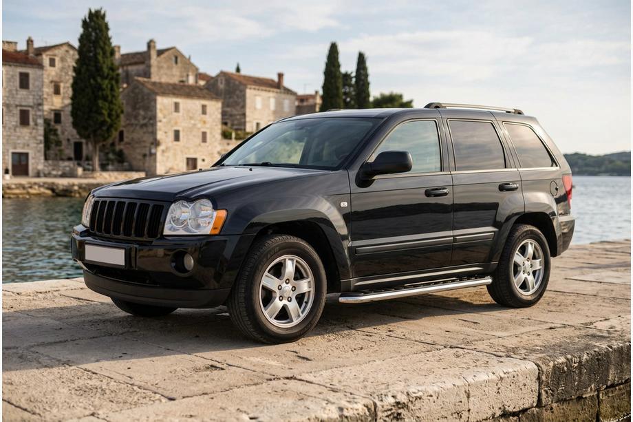 Jeep Grand Cherokee WK 2004–2010 Maydos V1 side steps (set van 2, aluminium/RVS) Image