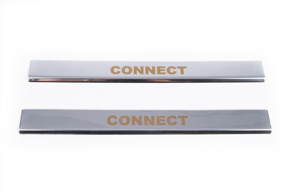 Ford Connect 2006–2009 Carmos V1 instaplijsten (2 stuks, RVS) Foto 2
