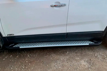 Kia Sorento II XM 2009–2014 Zijsteps Allmond Grey (2 stuks, aluminium) 2013-2016 foto 4