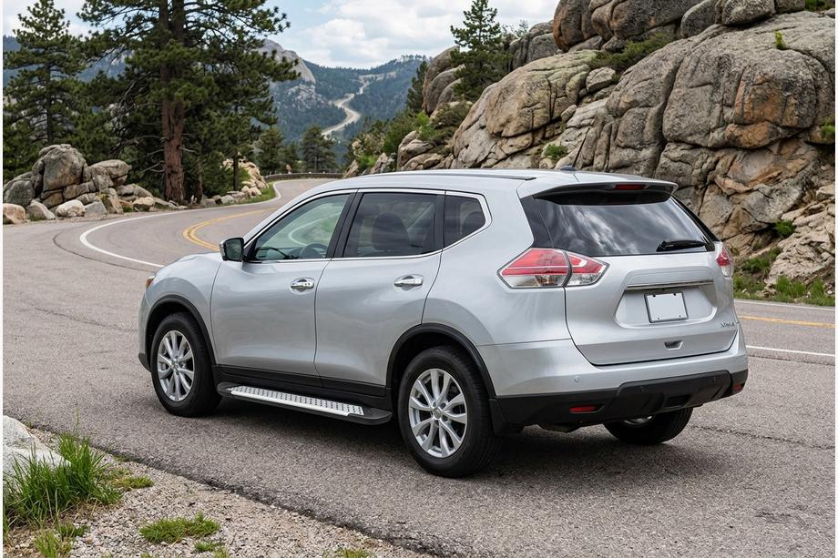 Nissan X-trail T32/Rogue 2014–2021 Side steps Allmond Grey (2 stuks, aluminium) Image