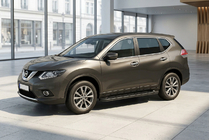 Nissan X-trail T32/Rogue 2014–2021 Allmond Black zijtreden (2 st., aluminium) foto 1