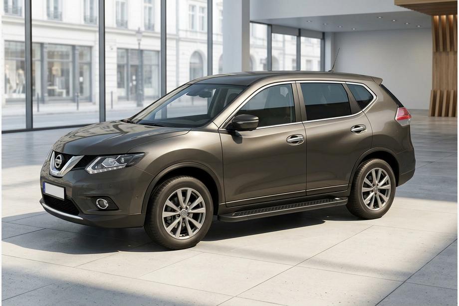 Nissan X-trail T32/Rogue 2014–2021 Allmond Black zijtreden (2 st., aluminium) Image