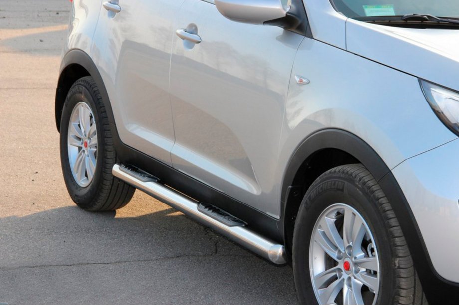 Kia Sportage 2010–2015 Sidebars (2 stuks, RVS) Foto 3