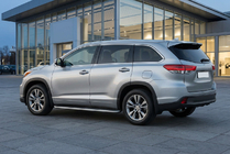 Toyota Highlander 2013–2019 Side steps Tayga Grey (set van 2, aluminium) foto 1
