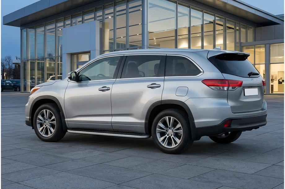 Toyota Highlander 2013–2019 Side steps Tayga Grey (set van 2, aluminium) Image