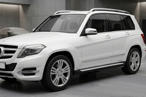 Mercedes GLK-klasse X204 2008–2015 Line side steps (set van 2, aluminium) foto 1