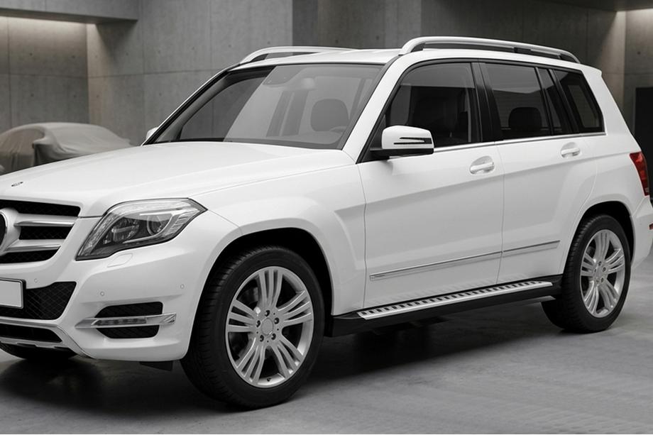 Mercedes GLK-klasse X204 2008–2015 Line side steps (set van 2, aluminium) Image