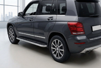 Mercedes GLK-klasse X204 2008–2015 Maydos V1 side steps (set van 2, aluminium/RVS) foto 1